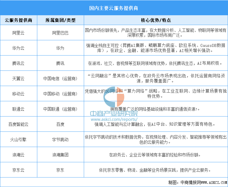 2025年中国云计算市场规模预测及重点云服务提供商分析（图）(图2)