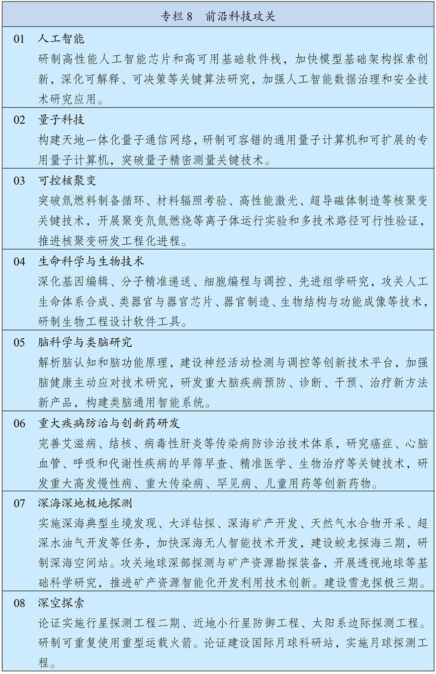 中华人民共和国国民经济和社会发展第十五个五年规划纲要(图9)
